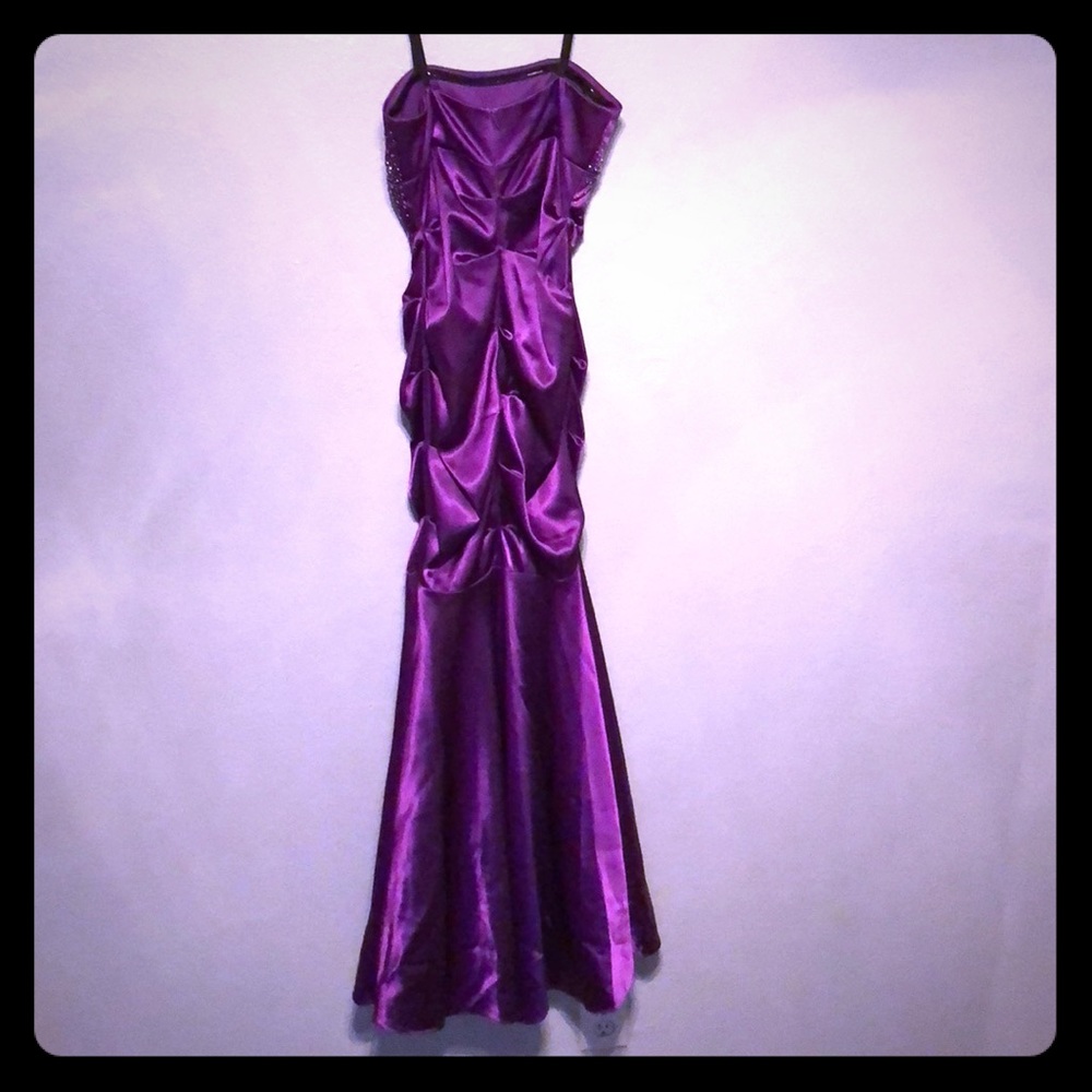 Cache Violet Purple Prom Dress - Picture 7 of 11